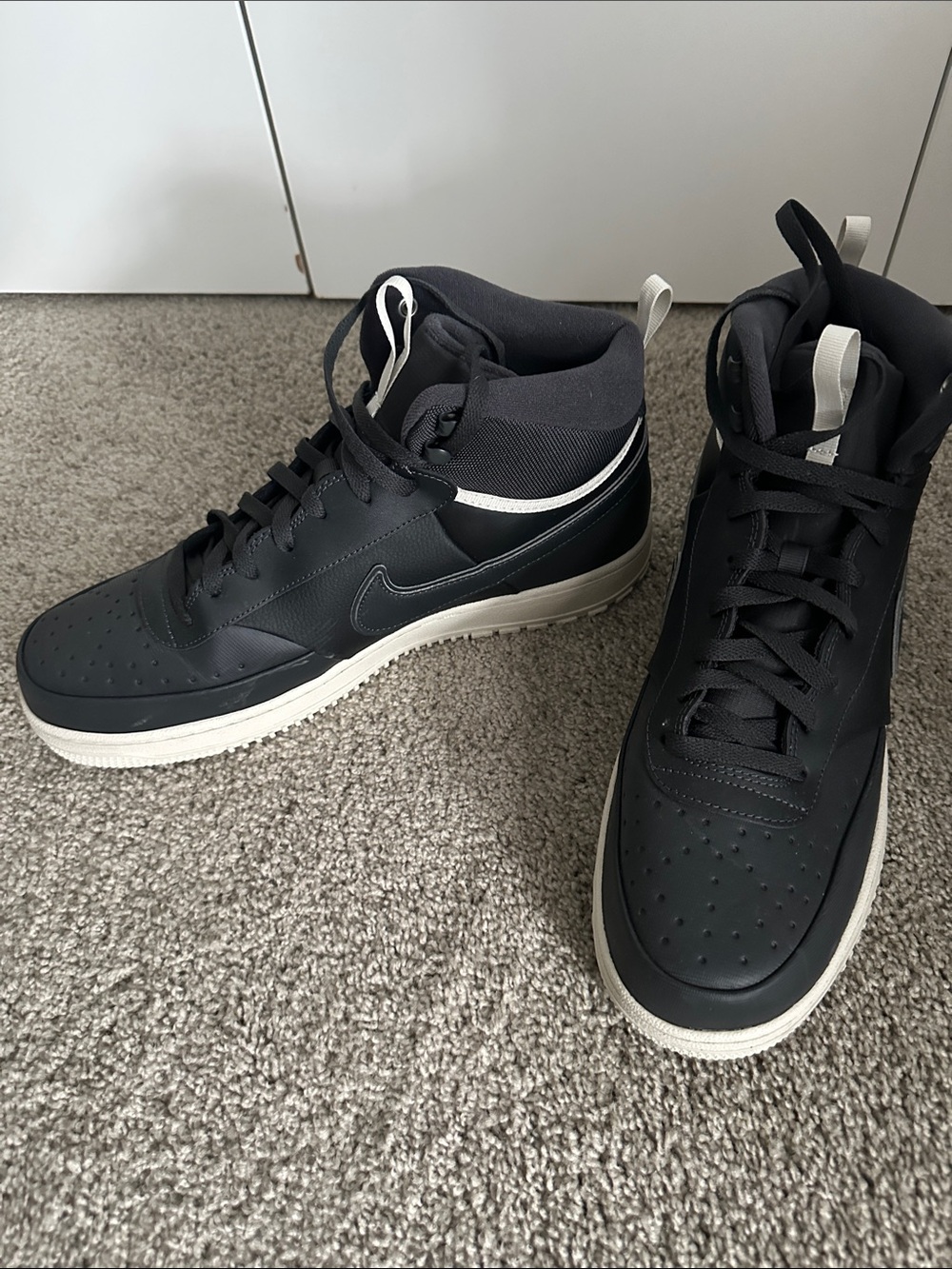Nike Men's High-Top Sneakers - dark grey size 13